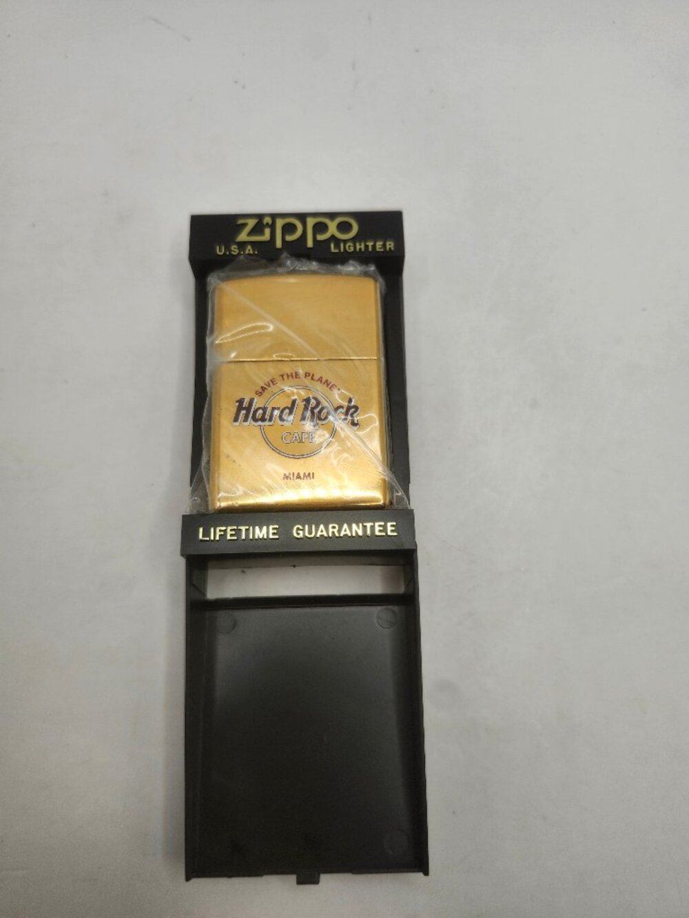 Vintage Zippo Save the Planet Hard Rock Cafe Miami Lighter